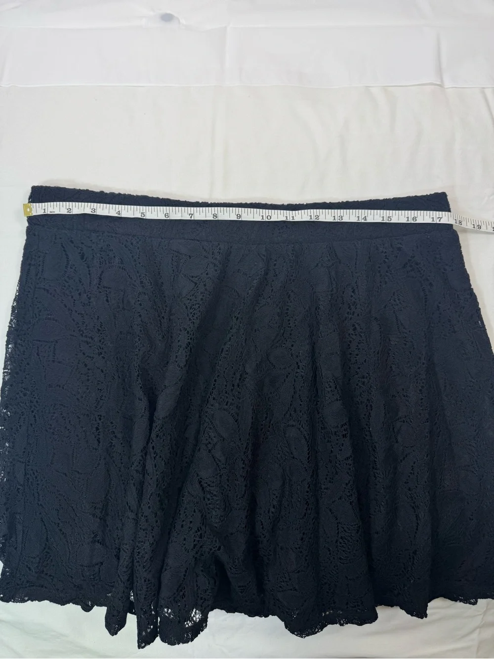 Black Lace Skater Skirt XL Xhilaration Flare Mini‎ Stretch Waist